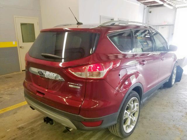 1FMCU0JX6EUB12035 - 2014 FORD ESCAPE TIT RED photo 4