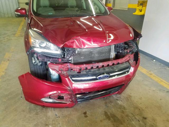 1FMCU0JX6EUB12035 - 2014 FORD ESCAPE TIT RED photo 9