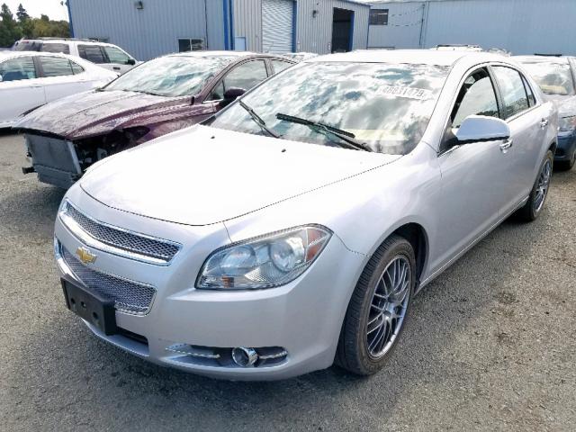 1G1ZE5EB2AF298901 - 2010 CHEVROLET MALIBU LTZ ვერცხლისფერი ფოტო 2