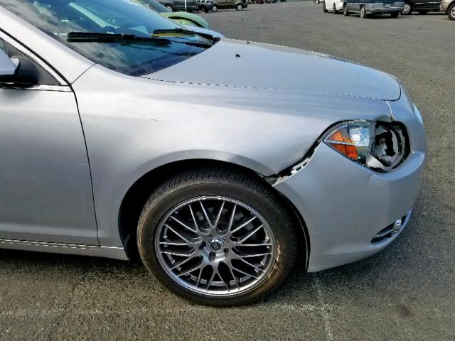 1G1ZE5EB2AF298901 - 2010 CHEVROLET MALIBU LTZ ვერცხლისფერი ფოტო 9