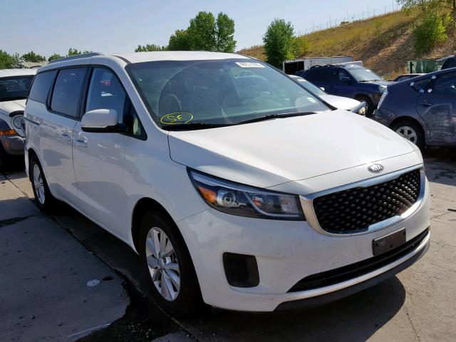 KNDMB5C1XG6142828 - 2016 KIA SEDONA LX WHITE photo 1