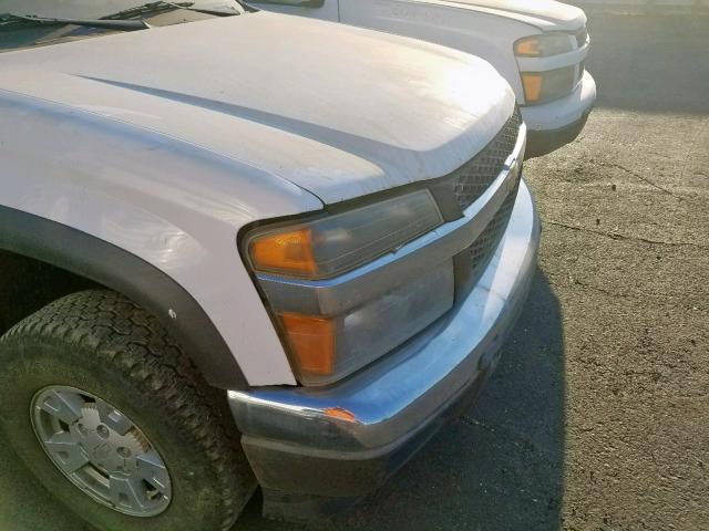 1GCDT39E988212904 - 2008 CHEVROLET COLORADO L WHITE photo 9