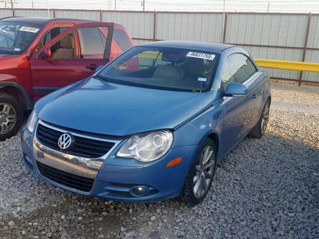 WVWCA71F47V011022 - 2007 VOLKSWAGEN EOS 2.0T S BLUE photo 2