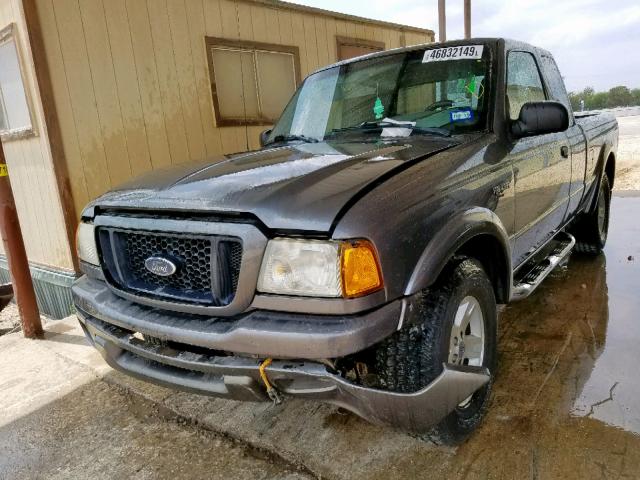 1FTYR44U25PB04145 - 2005 FORD RANGER SUP GRAY photo 2