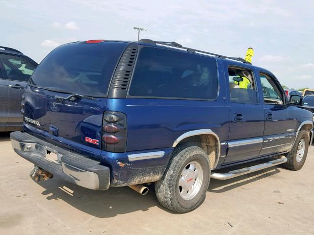 3GKEC16T51G128224 - 2001 GMC YUKON XL C BLUE photo 4