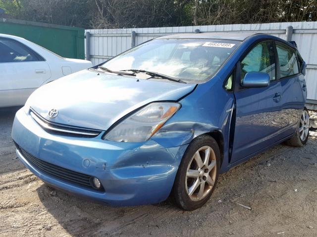 JTDKB20U997883120 - 2009 TOYOTA PRIUS BLUE photo 2