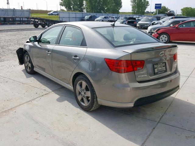 KNAFU4A21C5587951 - 2012 KIA FORTE EX GRAY photo 3