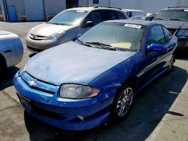 1G1JH12F837331658 - 2003 CHEVROLET CAVALIER L BLUE photo 2