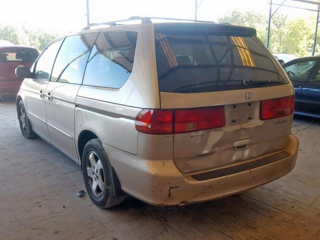 2HKRL186XYH566811 - 2000 HONDA ODYSSEY EX GOLD photo 3