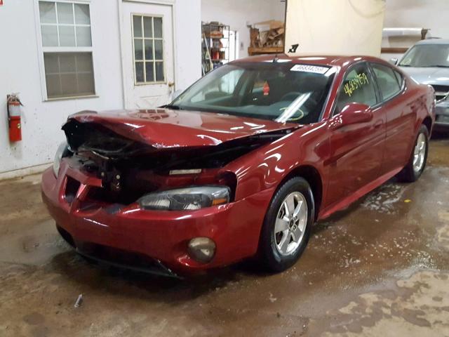 2G2WP522751352722 - 2005 PONTIAC GRAND PRIX RED photo 2