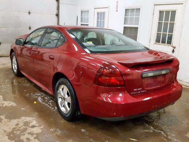 2G2WP522751352722 - 2005 PONTIAC GRAND PRIX RED photo 3