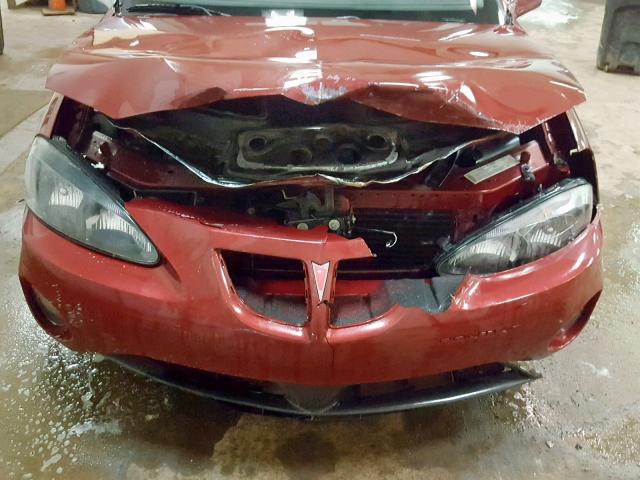 2G2WP522751352722 - 2005 PONTIAC GRAND PRIX RED photo 7