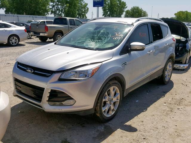 1FMCU0JX2EUB34131 - 2014 FORD ESCAPE TIT SILVER photo 2