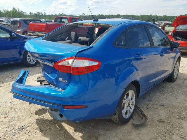 3FADP4BJ6FM158252 - 2015 FORD FIESTA SE BLUE photo 4