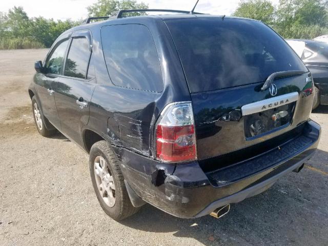 2HNYD18854H554363 - 2004 ACURA MDX TOURIN BLACK photo 3