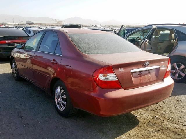 JTDBE32K030160457 - 2003 TOYOTA CAMRY LE 红色 照片 3