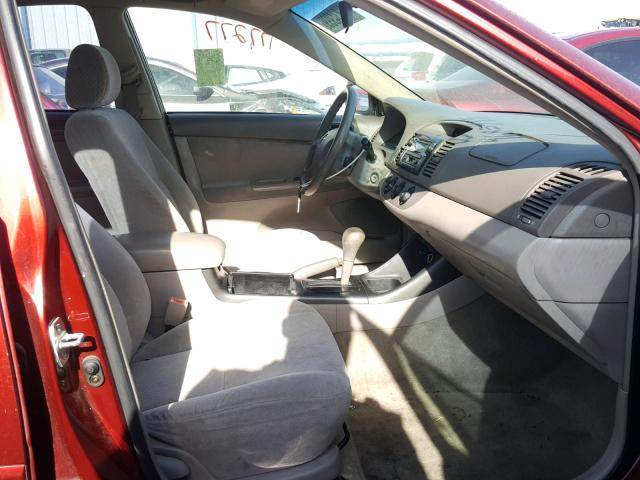 JTDBE32K030160457 - 2003 TOYOTA CAMRY LE 红色 照片 5