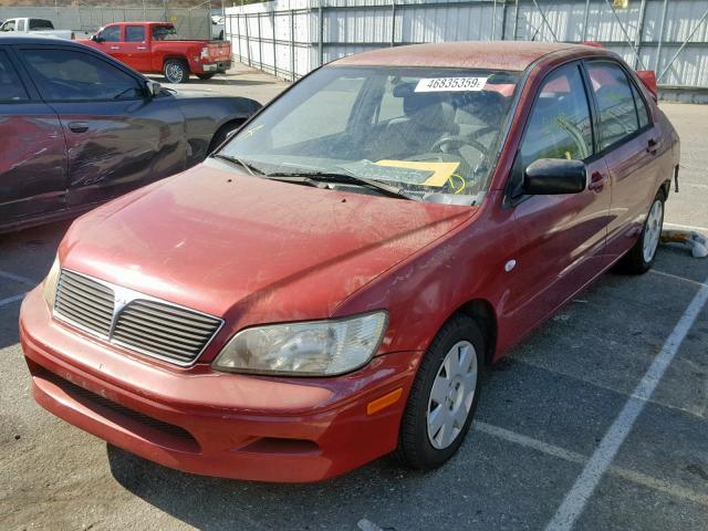 JA3AJ26E93U112646 - 2003 MITSUBISHI LANCER ES RED photo 2