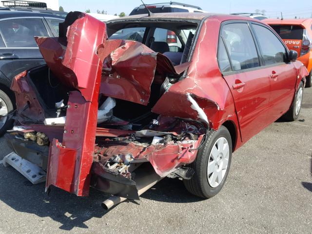 JA3AJ26E93U112646 - 2003 MITSUBISHI LANCER ES RED photo 4