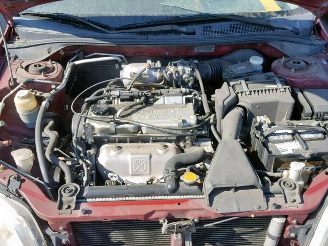 JA3AJ26E93U112646 - 2003 MITSUBISHI LANCER ES RED photo 7