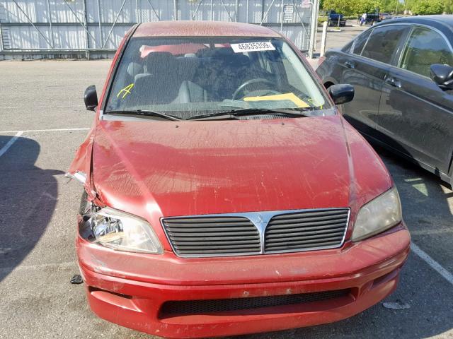 JA3AJ26E93U112646 - 2003 MITSUBISHI LANCER ES RED photo 9