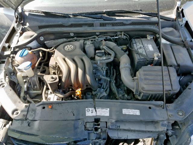 3VW2K7AJ3DM401223 - 2013 VOLKSWAGEN JETTA BASE SILVER photo 7