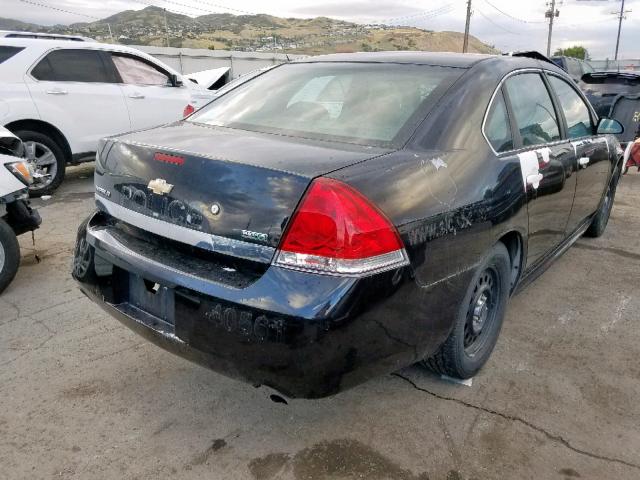 2G1WD5EM3A1148827 - 2010 CHEVROLET IMPALA POL BLACK photo 4