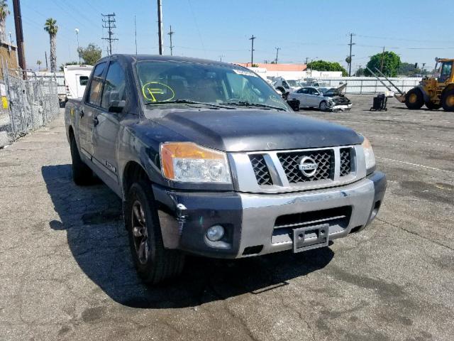 1N6AA0ED6CN331361 - 2012 NISSAN TITAN S BLACK photo 1