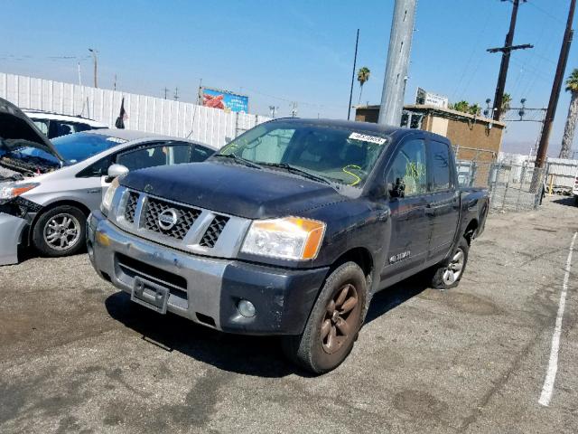 1N6AA0ED6CN331361 - 2012 NISSAN TITAN S BLACK photo 2