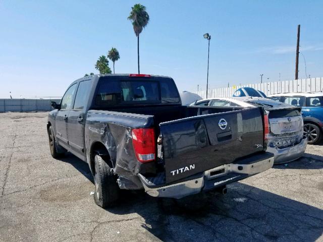 1N6AA0ED6CN331361 - 2012 NISSAN TITAN S BLACK photo 3