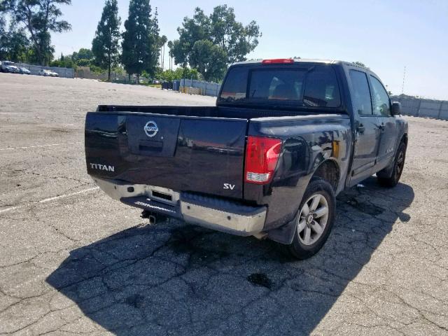 1N6AA0ED6CN331361 - 2012 NISSAN TITAN S BLACK photo 4