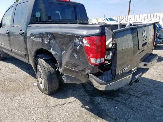 1N6AA0ED6CN331361 - 2012 NISSAN TITAN S BLACK photo 9