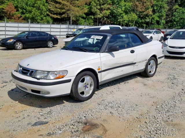 YS3DF78NXX7001143 - 1999 SAAB 9-3 SE WHITE photo 2