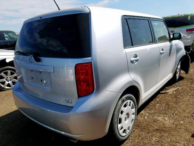 JTLKE50E291066175 - 2009 SCION XB SILVER photo 4