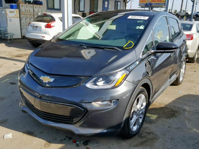 1G1FW6S09H4187132 - 2017 CHEVROLET BOLT EV LT GRAY photo 2