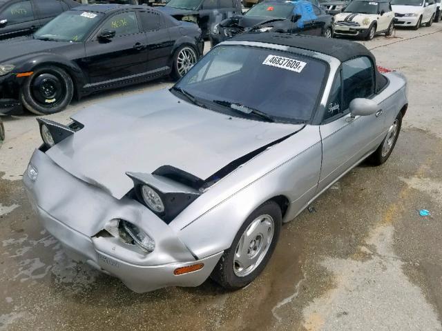 JM1NA3513L0143874 - 1990 MAZDA MX-5 MIATA SILVER photo 2