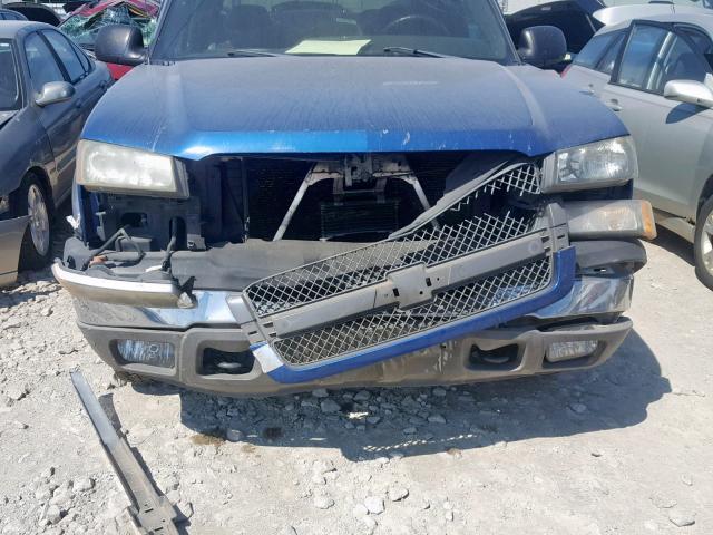 2GCEK13T341336795 - 2004 CHEVROLET SILVERADO BLUE photo 9