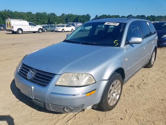 WVWVD63B93E157091 - 2003 VOLKSWAGEN PASSAT GLS BLUE photo 2