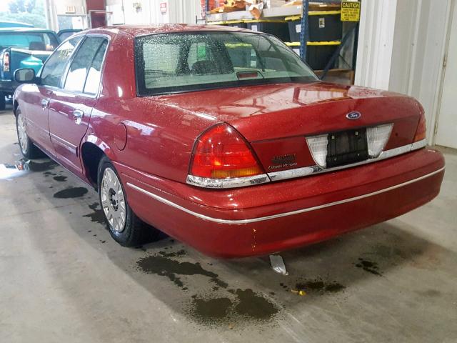 2FAFP73W23X152565 - 2003 FORD CROWN VICT RED photo 3