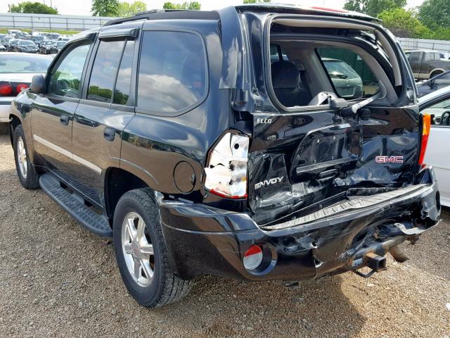 1GKDT13S282208722 - 2008 GMC ENVOY BLACK photo 3