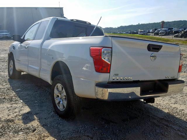 1N6AA1CJ7HN550075 - 2017 NISSAN TITAN S WHITE photo 3