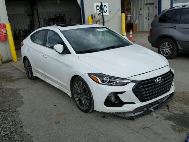 KMHD04LB8JU520992 - 2018 HYUNDAI ELANTRA SP WHITE photo 1