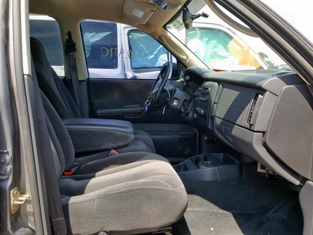 1B7HG38ZX2S564877 - 2002 DODGE DAKOTA QUA GRAY photo 5