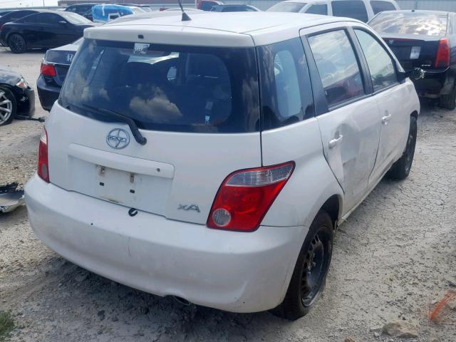 JTKKT624865022092 - 2006 TOYOTA SCION XA WHITE photo 4