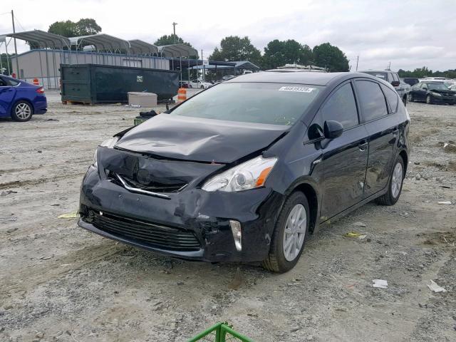 JTDZN3EU0C3083258 - 2012 TOYOTA PRIUS V BLACK photo 2