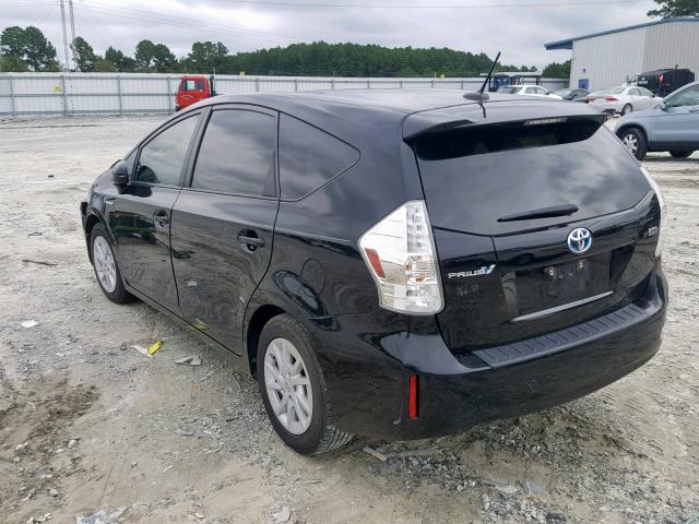 JTDZN3EU0C3083258 - 2012 TOYOTA PRIUS V BLACK photo 3