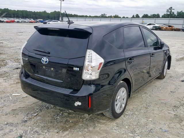 JTDZN3EU0C3083258 - 2012 TOYOTA PRIUS V BLACK photo 4