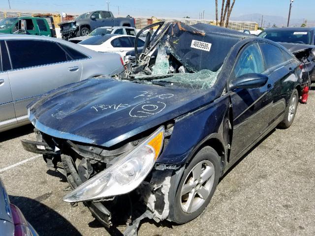 5NPEB4AC7DH786856 - 2013 HYUNDAI SONATA GLS BLUE photo 2