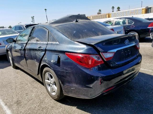 5NPEB4AC7DH786856 - 2013 HYUNDAI SONATA GLS BLUE photo 3