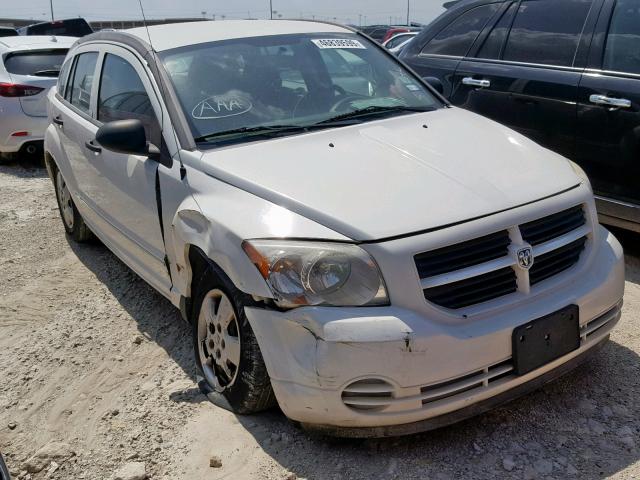 1B3HB28B17D233274 - 2007 DODGE CALIBER WHITE photo 1